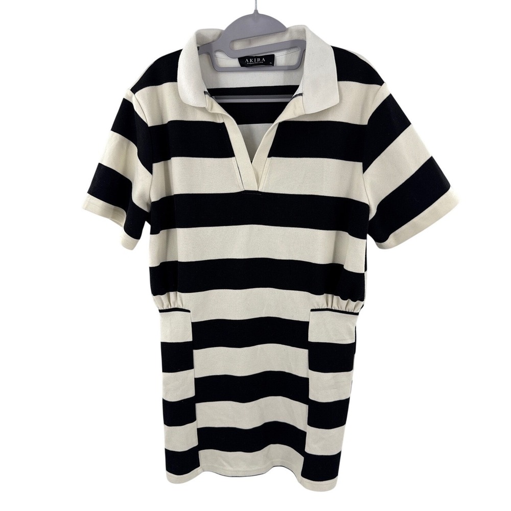 Akira Polo Club T-shirt Dress Womens XL Office Siren Preppy Sporty Bodycon